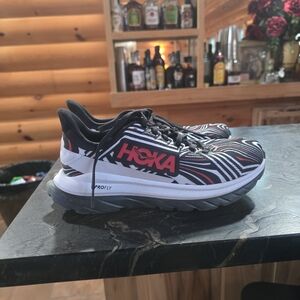 Hoka Black and White Running Shoes